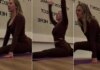 Pilates yaptığı anları kaydeden bayanın başına en olmadık şey geldi