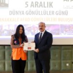 Çanakkale’de AFAD gönüllülerine kimlik kartları teslim edildi
