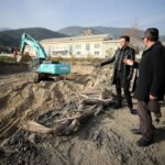 Karabük İdari İşler Savcısı Yılmaz, imaline başlanan adalet sarayını inceledi