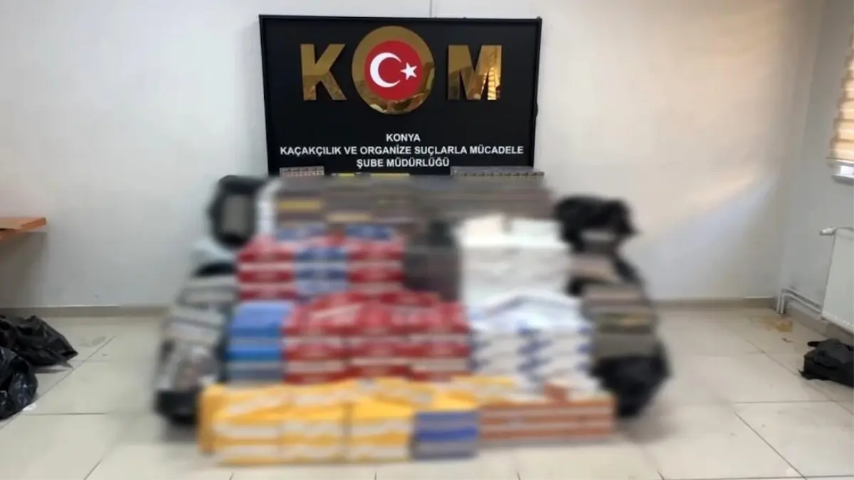 Konya’da 2 milyon liralık kaçak sigara operasyonu Konya’da 2 milyon liralık kaçak sigara operasyonu