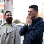 Mattia Ahmet Minguzzi’nin babası, oğlunun duvara çizilen portresini görmek için Edirne’ye geldi