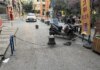 Mersin’de üstünden atlamaya çalıştığı zincir bariyerlere bisikleti takılan şoför yaralandı