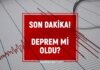 SON DEPREMLER! 5 Aralık zelzele mi oldu, zelzele ne vakit, kaç büyüklüğünde oldu?