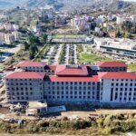 Vali Fedai ile Rektör Prof. Dr. Can, yapımı devam eden morfoloji binasını inceledi